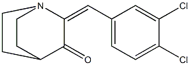 2-(3,4-dichlorobenzylidene)quinuclidin-3-one Struktur