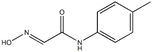 N1-(4-methylphenyl)-2-hydroxyiminoacetamide Struktur