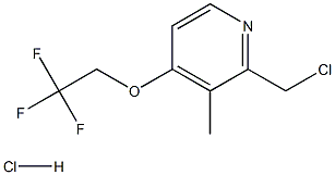 2-CHLOROMETHYL-3-METHYL-4-TRIFLOROETHOXYPYRIDINE HYDROCHLORIDE Struktur