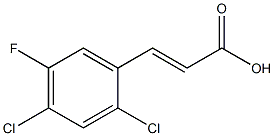 (E)-3-(2,4-dichloro-5-fluorophenyl)acrylic acid Struktur