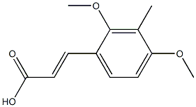 (E)-3-(2,4-dimethoxy-3-methylphenyl)acrylic acid Struktur