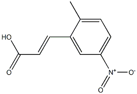 (E)-3-(2-methyl-5-nitrophenyl)acrylic acid Struktur