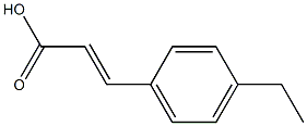 (E)-3-(4-ethylphenyl)acrylic acid Struktur