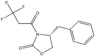 (R)-4-benzyl-3-(3,3,3-trifluoropropanoyl)oxazolidin-2-one Struktur