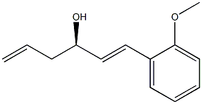 (R,E)-1-(2-methoxyphenyl)hexa-1,5-dien-3-ol Struktur