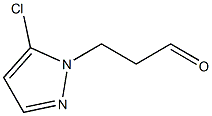 3-(5-chloro-1H-pyrazol-1-yl)propanal Struktur