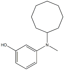 3-(cyclooctylmethylamino)phenol Struktur