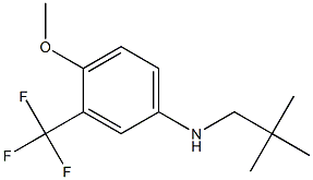 3-(trifluoromethyl)-4-methoxy-N-neopentylbenzenamine Struktur