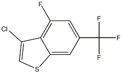 3-chloro-4-fluoro-6-(trifluoromethyl)benzo[b]thiophene Struktur