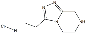 3-ETHYL-5,6,7,8-TETRAHYDRO-[1,2,4]TRIAZOLO[4,3-A]PYRAZINE HYDROCHLORIDE Struktur