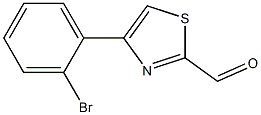 4-(2-BROMO-PHENYL)-THIAZOLE-2-CARBALDEHYDE Struktur