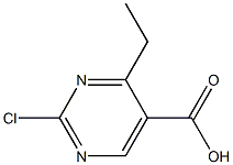 4-ethyl-2-chloro-pyrimidine-5-carboxylic acid Struktur