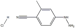 4-hydrazinyl-2-methylbenzonitrile hydrochloride Struktur