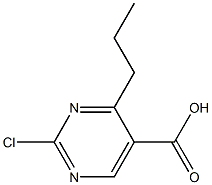 4-n-propyl-2-chloro-pyrimidine-5-carboxylic acid Struktur