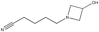 5-(3-hydroxyazetidin-1-yl)pentanenitrile Struktur