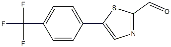 5-(4-(trifluoromethyl)phenyl)thiazole-2-carbaldehyde Struktur