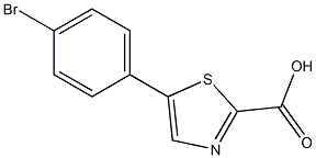 5-(4-bromophenyl)thiazole-2-carboxylic acid Struktur