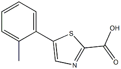 5-o-tolylthiazole-2-carboxylic acid Struktur