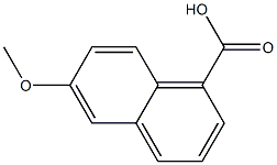 6-methoxynaphthalene-1-carboxylic acid Struktur