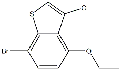 7-bromo-3-chloro-4-ethoxybenzo[b]thiophene Struktur