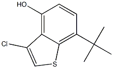 7-tert-butyl-3-chlorobenzo[b]thiophen-4-ol Struktur