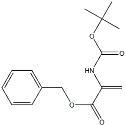 benzyl 2-(tert-butoxycarbonylamino)acrylate Struktur