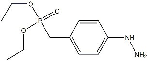 diethyl 4-hydrazinyl-phenylmethylphosphonate Struktur