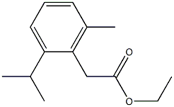 ethyl 2-(2-isopropyl-6-methylphenyl)acetate Struktur