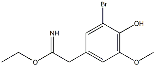 ethyl 2-(3-bromo-4-hydroxy-5-methoxyphenyl)acetimidate Struktur