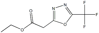 ethyl 2-(5-(trifluoromethyl)-1,3,4-oxadiazol-2-yl)acetate Struktur