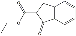 ethyl 2,3-dihydro-1-oxo-1H-indene-2-carboxylate Struktur