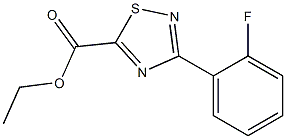 ethyl 3-(2-fluorophenyl)-1,2,4-thiadiazole-5-carboxylate Struktur