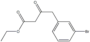 ethyl 4-(3-bromophenyl)-3-oxobutanoate Struktur