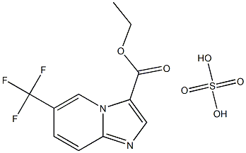 ethyl 6-(trifluoromethyl)imidazo[1,2-a]pyridine-3-carboxylate sulfate Struktur