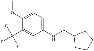 N-(cyclopentylmethyl)-3-(trifluoromethyl)-4-methoxybenzenamine Struktur