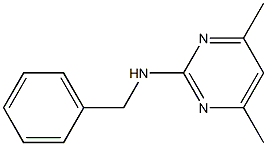 n-benzyl-4,6-dimethylpyrimidin-2-amine Struktur