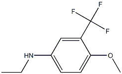 N-ethyl-3-(trifluoromethyl)-4-methoxybenzenamine Struktur