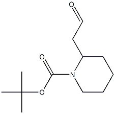 tert-butyl 2-(formylmethyl)piperidine-1-carboxylate Struktur