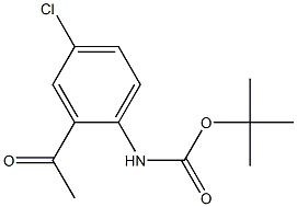 tert-butyl 2-acetyl-4-chlorophenylcarbamate Struktur