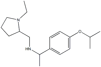 [(1-ethylpyrrolidin-2-yl)methyl]({1-[4-(propan-2-yloxy)phenyl]ethyl})amine Struktur