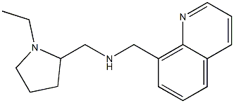 [(1-ethylpyrrolidin-2-yl)methyl](quinolin-8-ylmethyl)amine Struktur