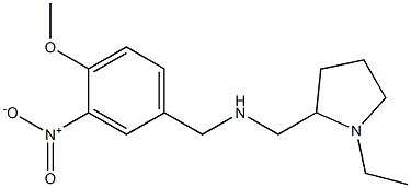 [(1-ethylpyrrolidin-2-yl)methyl][(4-methoxy-3-nitrophenyl)methyl]amine Struktur