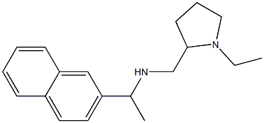 [(1-ethylpyrrolidin-2-yl)methyl][1-(naphthalen-2-yl)ethyl]amine Struktur