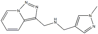 [(1-methyl-1H-pyrazol-4-yl)methyl]({[1,2,4]triazolo[3,4-a]pyridin-3-ylmethyl})amine Struktur