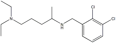 [(2,3-dichlorophenyl)methyl][5-(diethylamino)pentan-2-yl]amine Struktur