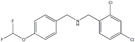 [(2,4-dichlorophenyl)methyl]({[4-(difluoromethoxy)phenyl]methyl})amine Struktur