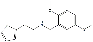 [(2,5-dimethoxyphenyl)methyl][2-(thiophen-2-yl)ethyl]amine Struktur