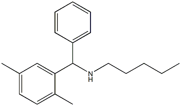 [(2,5-dimethylphenyl)(phenyl)methyl](pentyl)amine Struktur