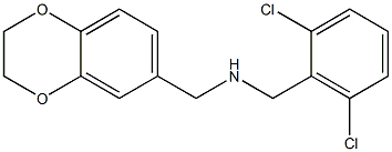 [(2,6-dichlorophenyl)methyl](2,3-dihydro-1,4-benzodioxin-6-ylmethyl)amine Struktur