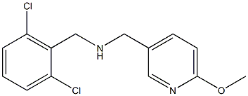 [(2,6-dichlorophenyl)methyl][(6-methoxypyridin-3-yl)methyl]amine Struktur